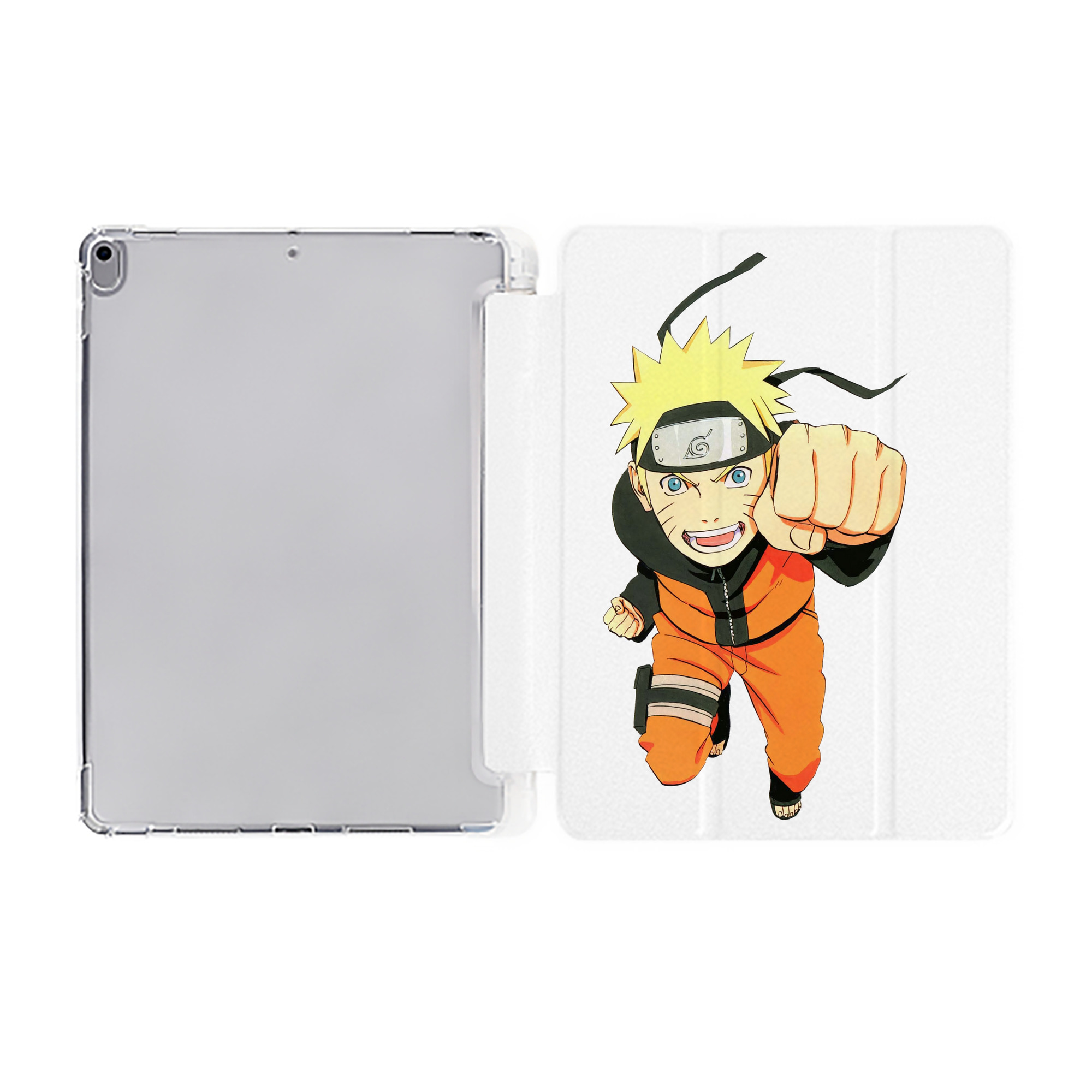 （画像用） NARUTO -ナルト- うずまき ナルト Uzumaki Naruto IPad ケース ペン収納付き 三つ折りスタンド PUレザー×シリコン 対応機種9.5/10.5/10.9インチ